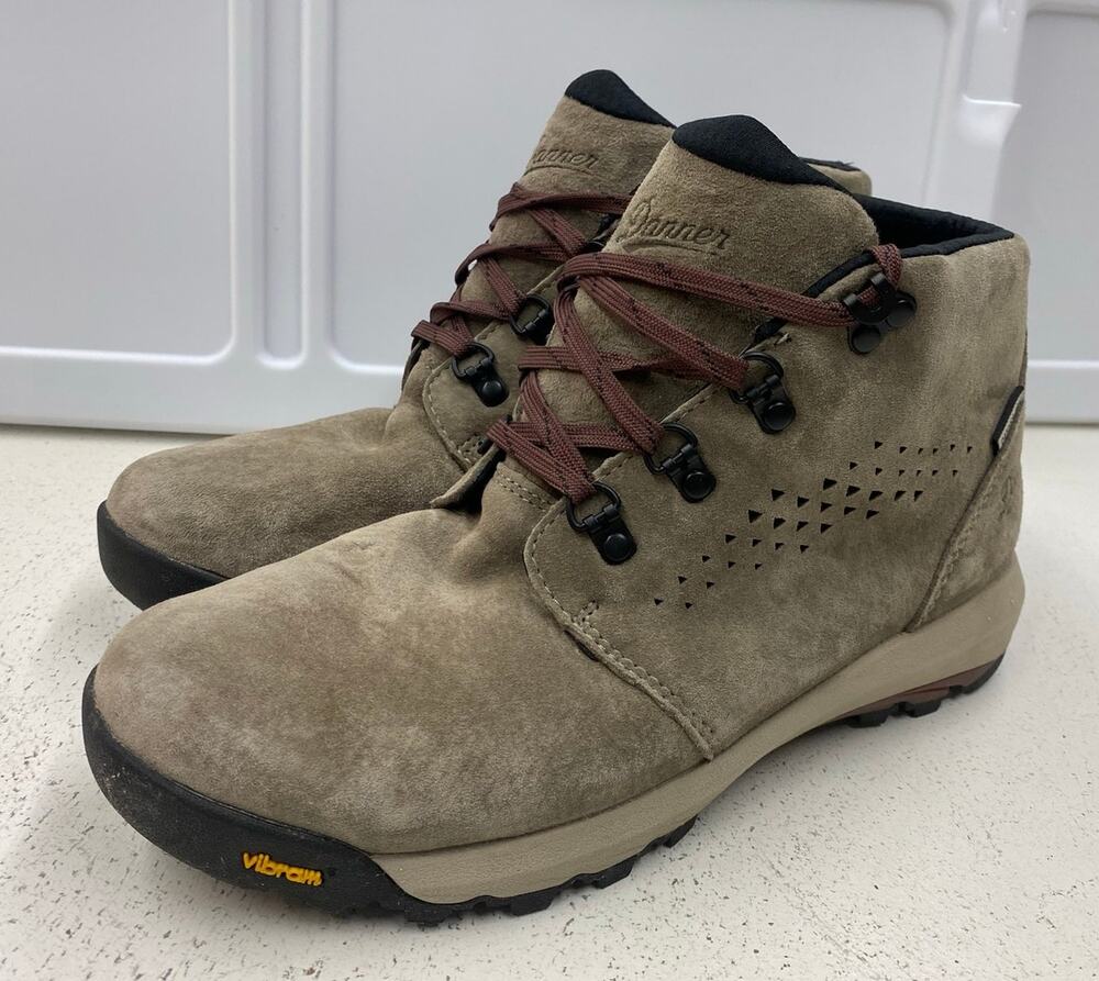Women Danner Inquire Chukka 4" suede Gray/Plum ankle hiking boots shoes, 9.5